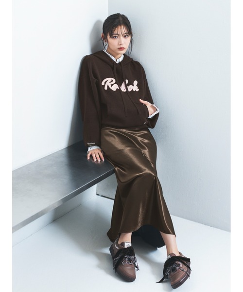 FRAY I.D（フレイ・アイディー） スカート ハイウエストサテンナロー