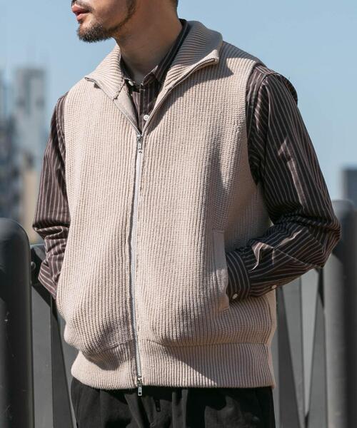 URBAN RESEARCH ROSSO MEN ベスト ジレ ドライバーズニットベスト