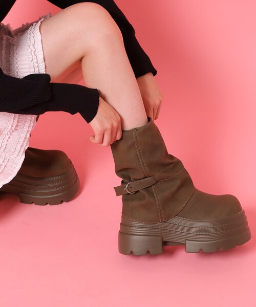 cs T&P（シーエスティーアンドピー） ブーツ 厚底カバーブーツ