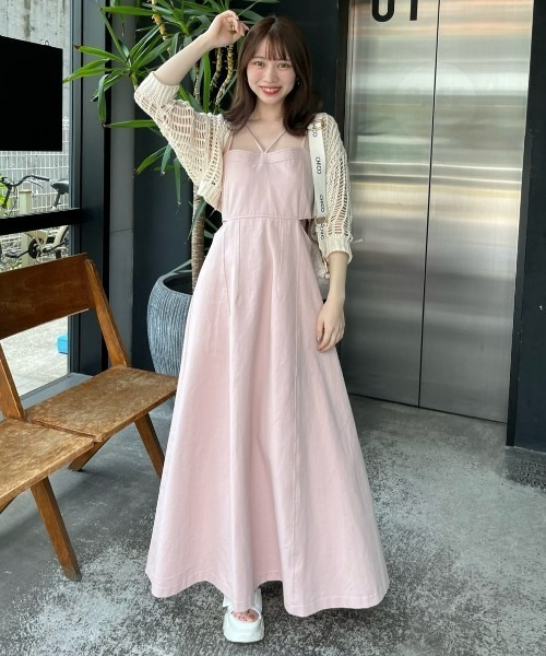 Chico（チコ） キャミソールワンピース FREE ブラック レディース