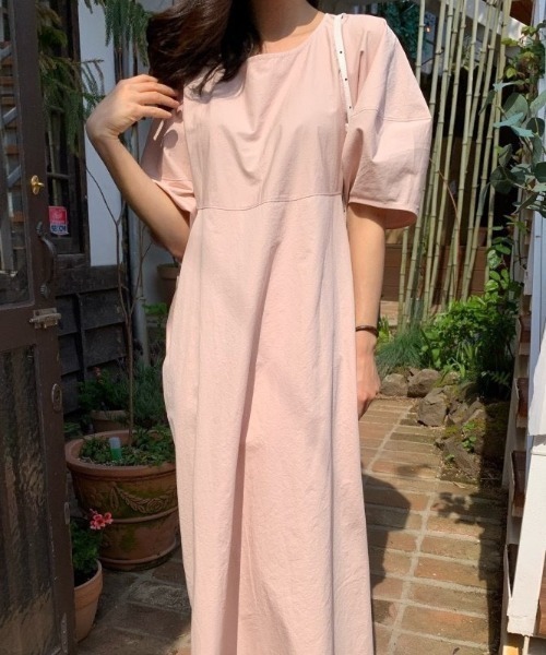 「ABITOKYO」 半袖ワンピース X-LARGE ピンク レディース_画像4