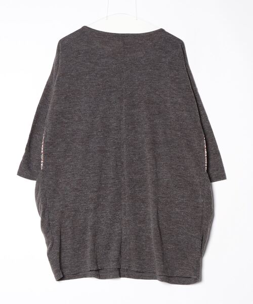「Amina」 7分袖カットソー - グレー レディース_画像2