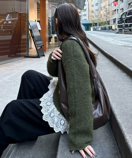 fredy emue（フレディエミュ） ニット セーター ミドル丈片畦ニット