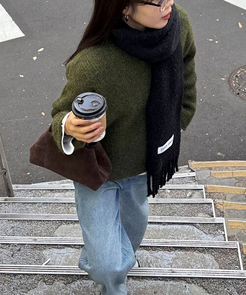 fredy emue（フレディエミュ） ニット セーター ミドル丈片畦ニット