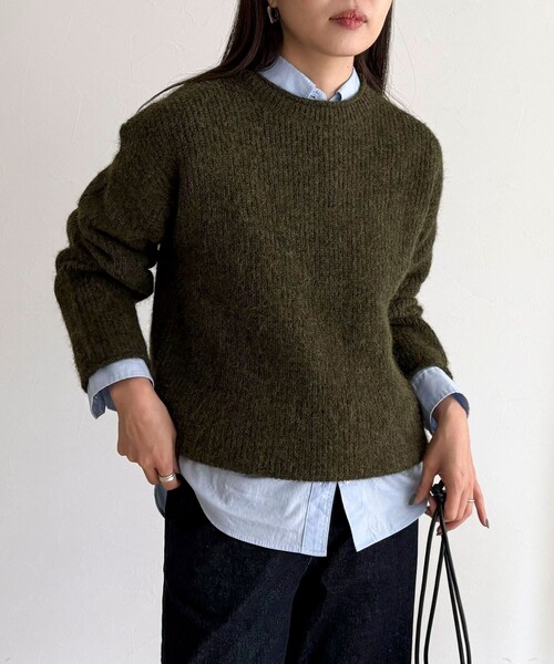 fredy emue（フレディエミュ） ニット セーター ミドル丈片畦ニット