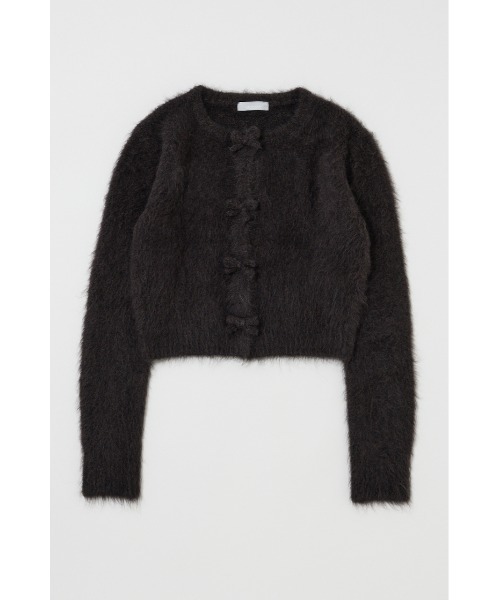 MOUSSY（マウジー） カーディガン FRONT RIBBON カーディガン