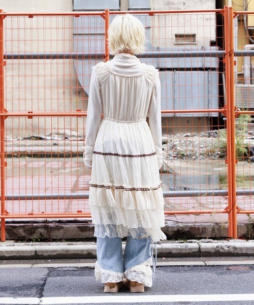 ブラウス・ワンピースセット♡axes femme axes femme（アクシーズ ファム） ワンピース リボンセットレース