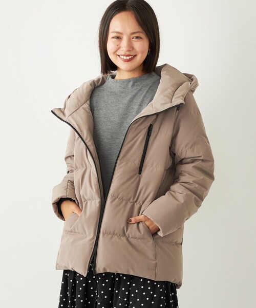 SHIPS Colors（シップスカラーズ） ダウンジャケット SMALL ベージュ