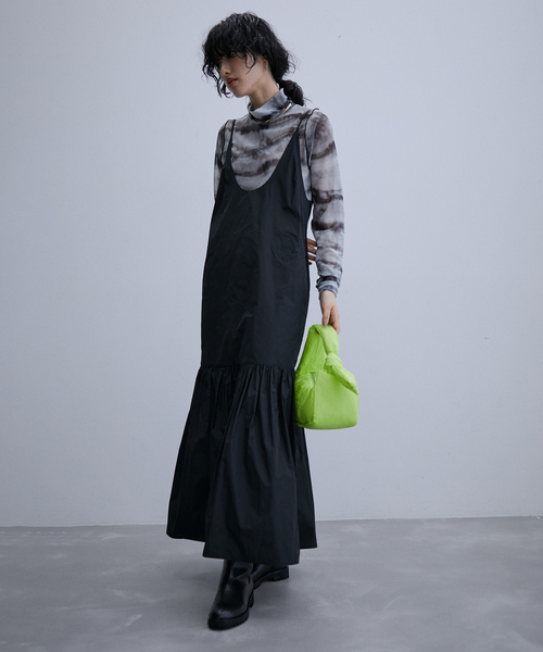 ADAM ET ROPE'（アダムエロペ） キャミソールワンピース FREE ブラック