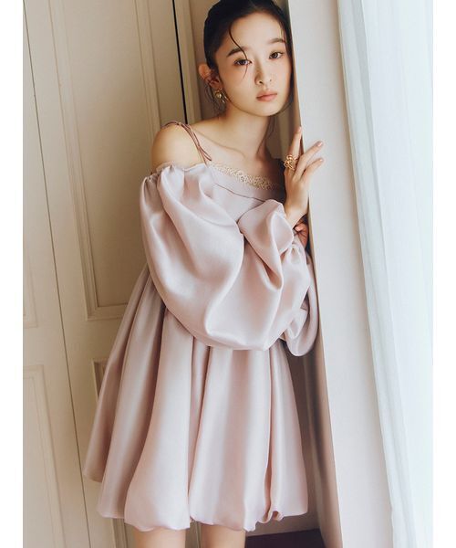 LILY BROWN（リリーブラウン） バルーンミニドレス レディース