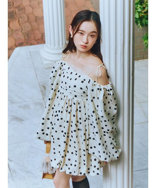 リリーブラウン　バルーンミニドレス LILY BROWN（リリーブラウン） バルーンミニドレス レディース