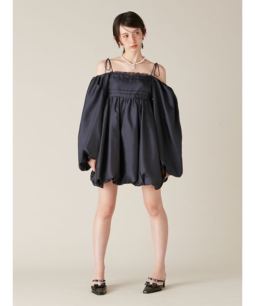 LILY BROWN（リリーブラウン） バルーンミニドレス レディース