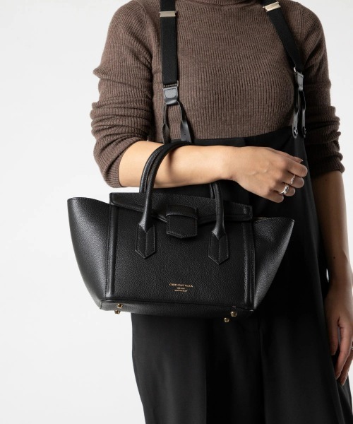 CHRISTIAN VILLA ブラックトートバッグ　ショルダーバッグ CHRISTIAN VILLA（クリスチャンヴィラ） ショルダーバッグ バッグ