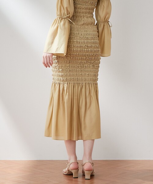 「ME COUTURE」 ロングスカート FREE グリーン レディース_画像5