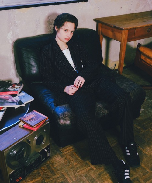 「Six M」 スラックス FREE オフホワイト レディース_画像4