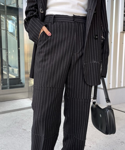 「Six M」 スラックス FREE オフホワイト レディース_画像8