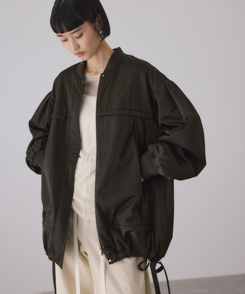 美品 ADAM ET ROPE' アダムエロペ アウター フーディーブルゾン ADAM ET ROPE'（アダムエロペ） ブルゾン アウター 「サステナブル