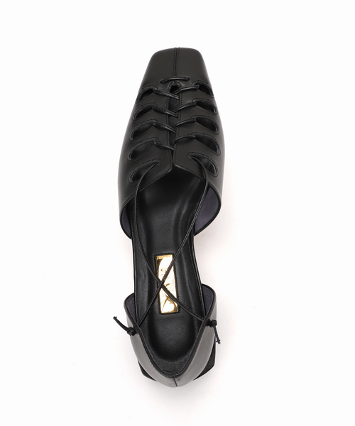 【新品】ルタロン GRISE レザースクエアカットアウトスリングバック Le Talon GRISE（ル タロン グリーズ） シューズ 「WEB+一部店舗限定
