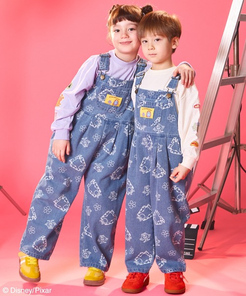 オーバーオール　モンベル　100 男の子　女の子 pairmanon（ペアマノン） サロペット オーバーオール 「モンスターズ
