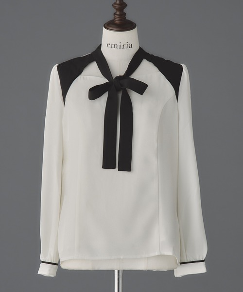 「emiriawiz」 長袖ブラウス MEDIUM ホワイト レディース_画像2