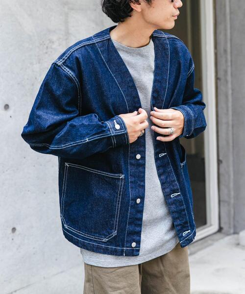 「FORK&SPOON」 デニムジャケット 4 ブルー メンズ_画像3