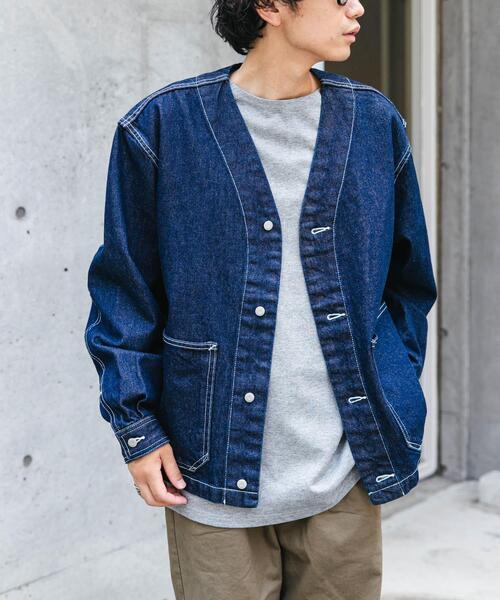 「FORK&SPOON」 デニムジャケット 4 ブルー メンズ_画像4