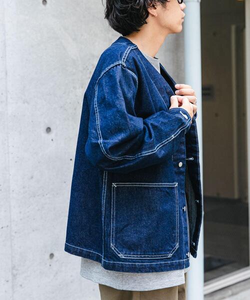「FORK&SPOON」 デニムジャケット 4 ブルー メンズ_画像5