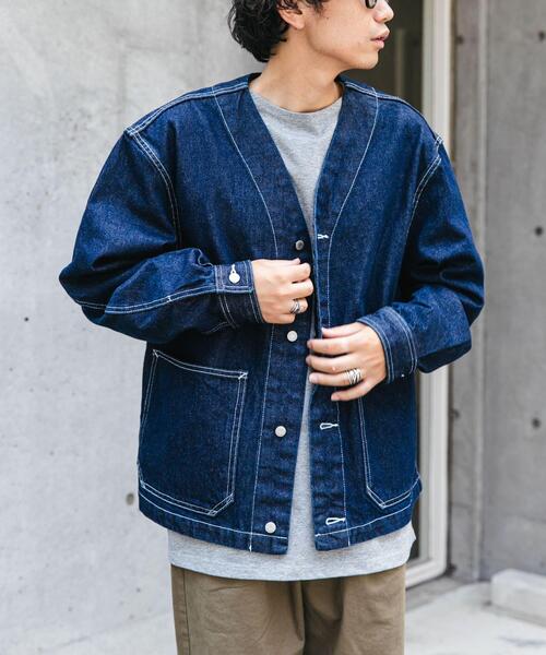 「FORK&SPOON」 デニムジャケット 4 ブルー メンズ_画像8