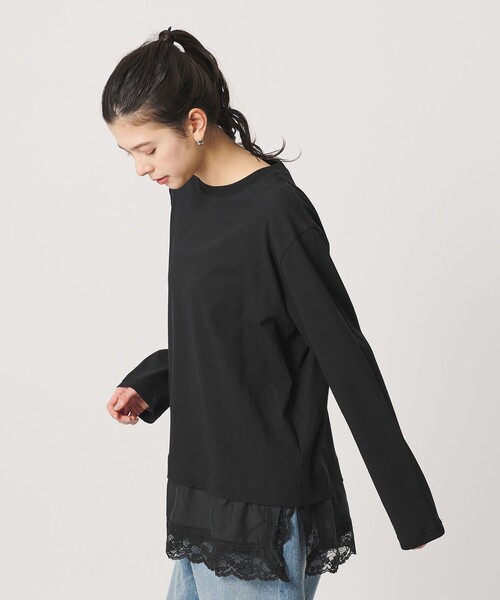 BEAUTY＆YOUTH UNITED ARROWS tシャツ レースドッキング ロング