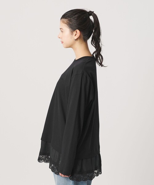 BEAUTY＆YOUTH UNITED ARROWS tシャツ レースドッキング ロング
