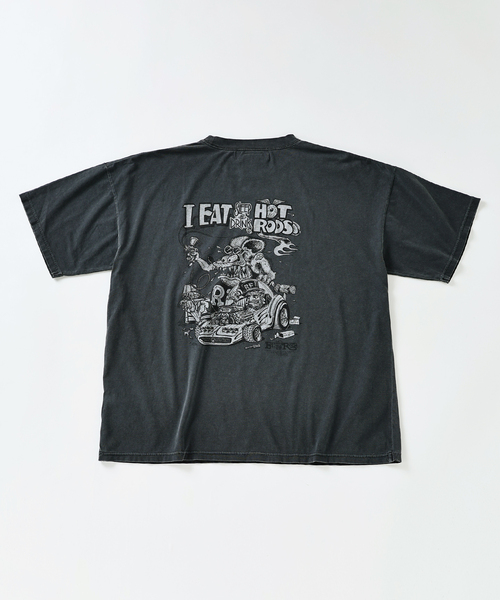 REMI RELIEF 別注 ”RAT FINK” ヴィンテージ加工 tシャツ REMI RELIEF（レミ レリーフ） tシャツ 別注 ”RAT FINK” ヴィンテージ