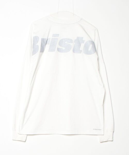 「F.C.R.B.」 ワンポイント長袖Tシャツ M ホワイト メンズ_画像2