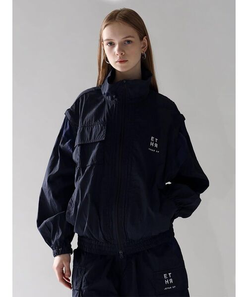 コート アウター 2WAY DOUBLE-ZIP NYLON JACKET レディース : ZOZOTOWN 