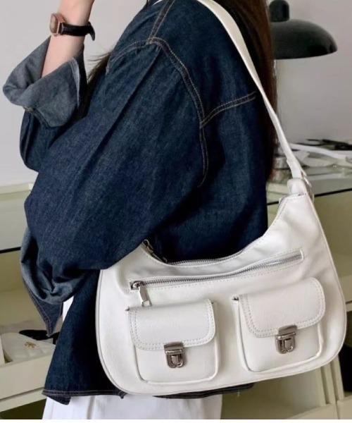Lips ショルダーバッグ バッグ ダブルポケット 2WAYショルダーバッグ