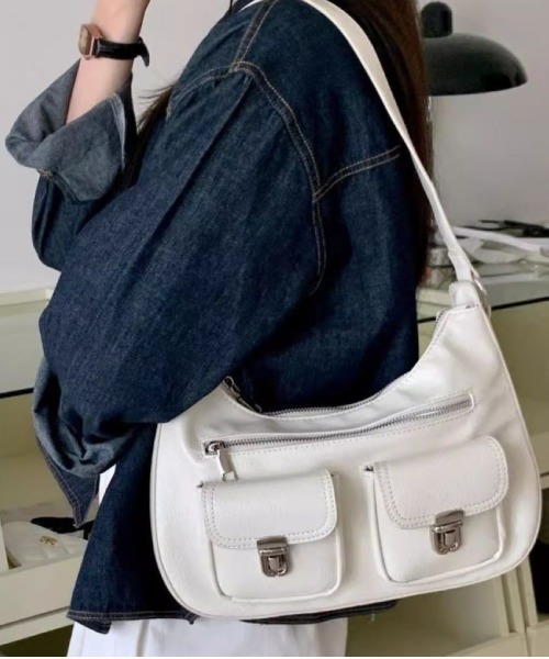Lips ショルダーバッグ バッグ ダブルポケット 2WAYショルダーバッグ