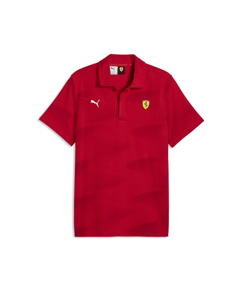 プーマ PUMA Ferrari フェラーリ ポロシャツ USサイズXS PUMA（プーマ） ポロシャツ 半袖 メンズ フェラーリ AOP プリント 半袖