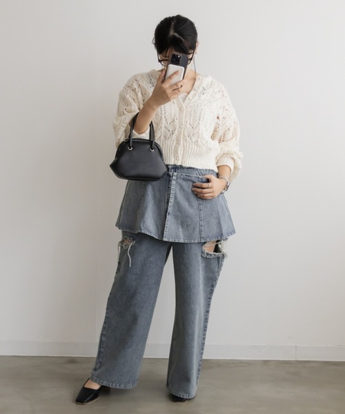 「CLETTE」 ベスト LL ブルー レディース_画像3