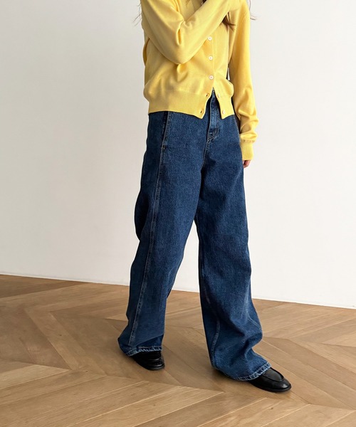 「CANAL JEAN」 デニムパンツ SMALL ライトブルー レディースの画像