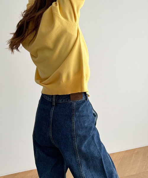 「CANAL JEAN」 デニムパンツ SMALL ライトブルー レディースの画像