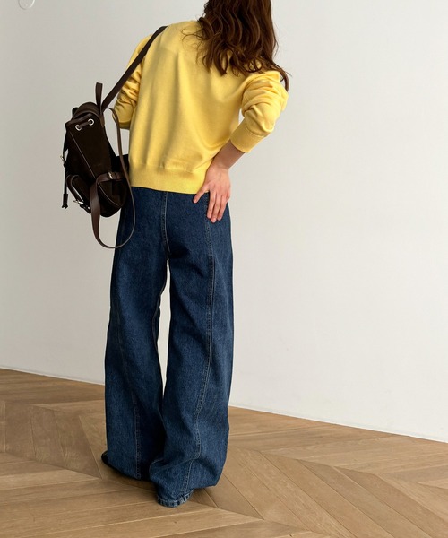 「CANAL JEAN」 デニムパンツ SMALL ライトブルー レディースの画像