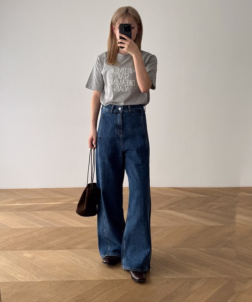 「CANAL JEAN」 デニムパンツ SMALL ライトブルー レディースの画像