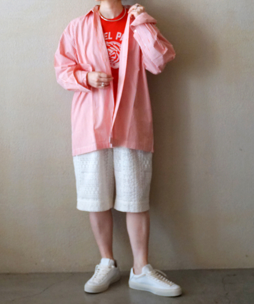 ブラウス シャツ 「VAS-Y LENTEMENT」 POPLIN STRIPE REGULAR COL レディースの画像