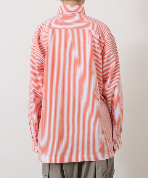 ブラウス シャツ 「VAS-Y LENTEMENT」 POPLIN STRIPE REGULAR COL レディースの画像