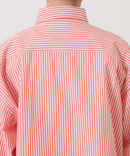 ブラウス シャツ 「VAS-Y LENTEMENT」 POPLIN STRIPE REGULAR COL レディースの画像