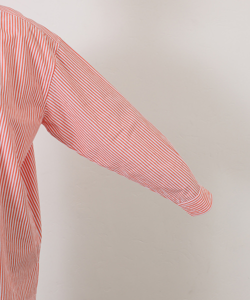 ブラウス シャツ 「VAS-Y LENTEMENT」 POPLIN STRIPE REGULAR COL レディースの画像