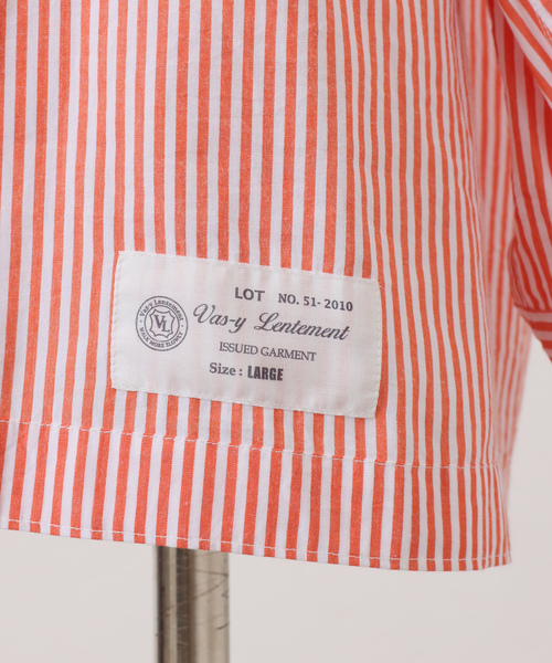 ブラウス シャツ 「VAS-Y LENTEMENT」 POPLIN STRIPE REGULAR COL レディースの画像