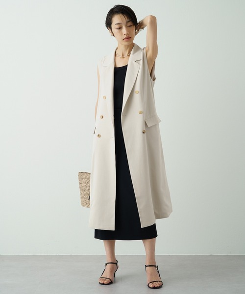 「LOUNGEDRESS」 「CELFORD」タイトスカート MEDIUM アイボリー レディース_画像5