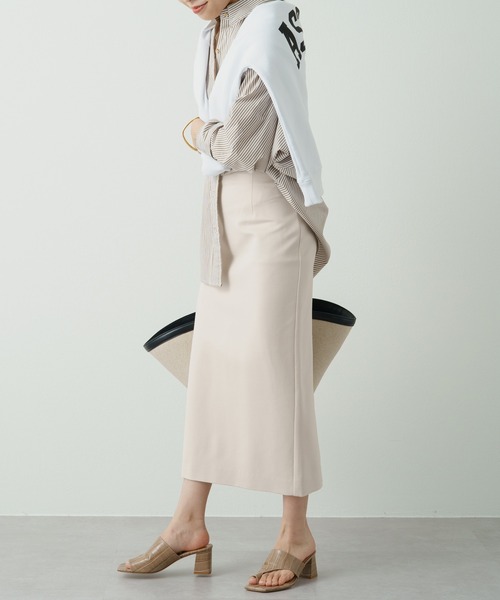 「LOUNGEDRESS」 「CELFORD」タイトスカート MEDIUM アイボリー レディース_画像8