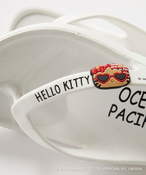 サンダル 「Ocean Pacific×ハローキティ」レディースハローキティ×OP
