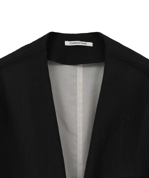 ジャケット ノーカラージャケット No collar Jacket メンズの画像
